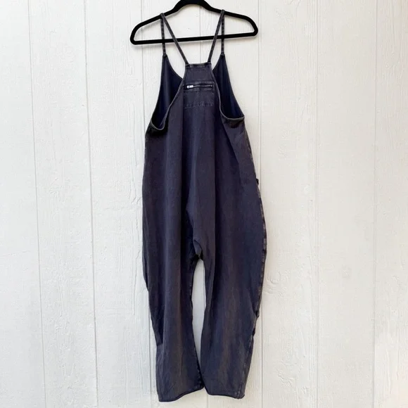 Free People Movement Hot Shot Onesie in Washed Black Size Extra Small - Picture 6 of 7